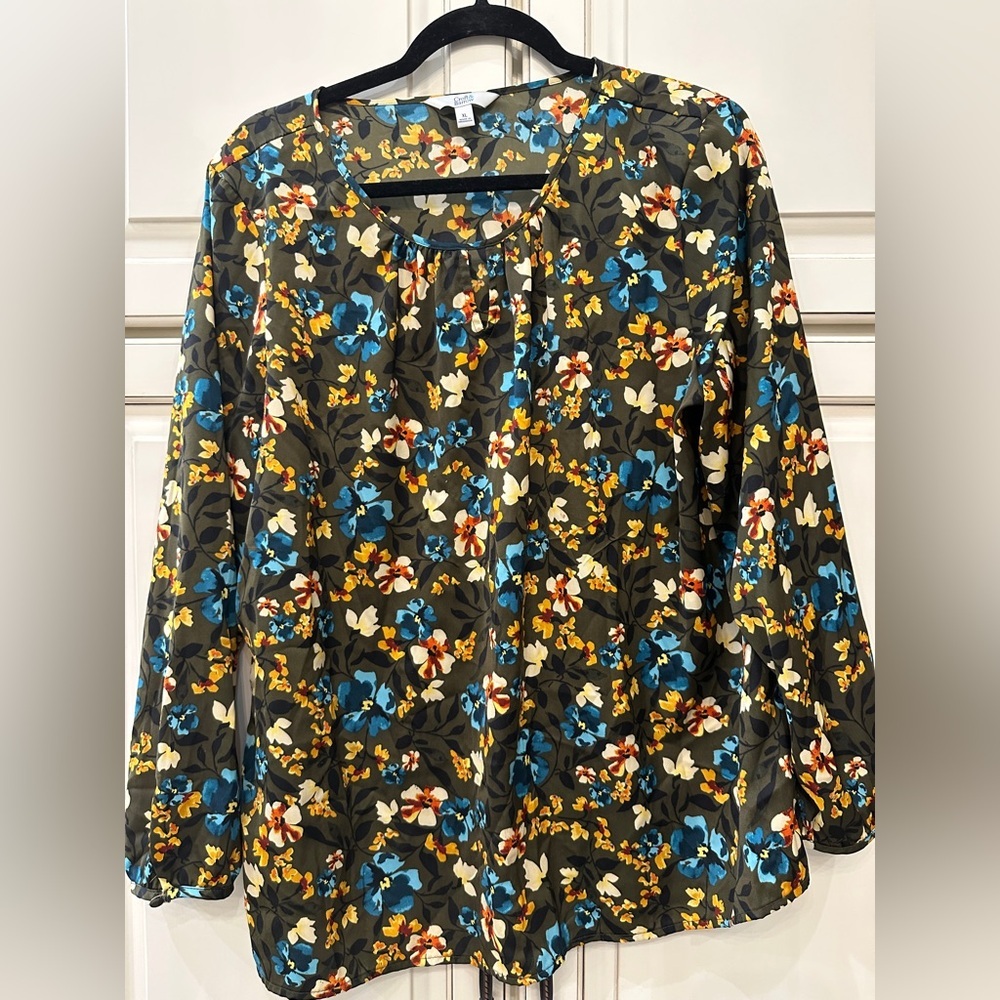 Croft & Barrow Multicolor Floral Blouse
